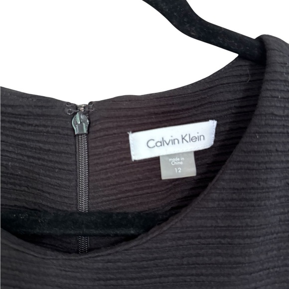 Calvin Klein Elegant Black Long Sleeve Dress - Picture 2 of 10